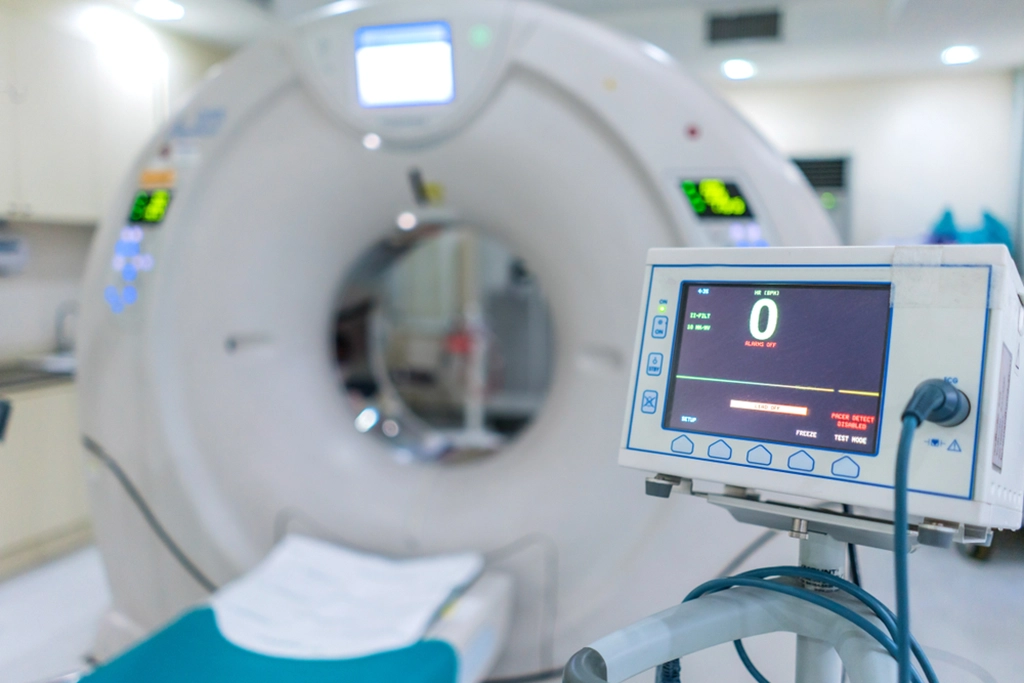 CT Scan Machine With Heart Vital Monitor